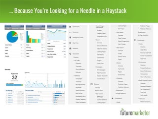 … Because You’re Looking for a Needle in a Haystack
 