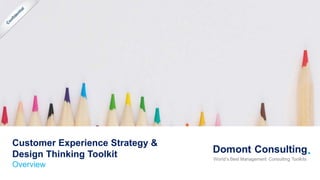 Customer Experience Strategy &
Design Thinking Toolkit
Overview
 