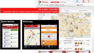 OIL & GAS / UTILITIESOIL & GAS / UTILITIESOIL & GAS / UTILITIES
Seamless Delivery Quality across Channels for Service and Loyalty
OIL & GAS / UTILITIES
Seamless Delivery Quality across Channels for Service and Loyalty
Mobile WebsiteMobile Website Mobile AppMobile App
Copyright © 2013, Oracle and/or its affiliates. All rights reserved.58
 