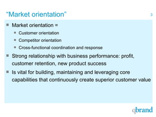 Customer Focus and Market Orientation | PPT