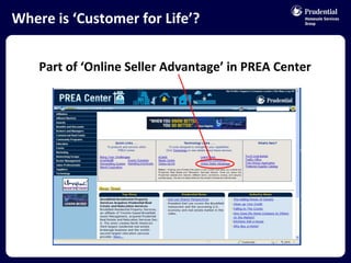 Where is ‘Customer for Life’?  Part of ‘Online Seller Advantage’ in PREA Center 