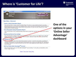 Where is ‘Customer for Life’?  One of the options in your ‘Online Seller Advantage’ dashboard 