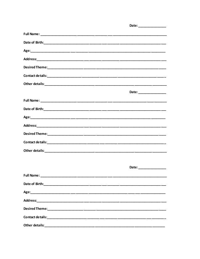LGE Customer Info Sheet