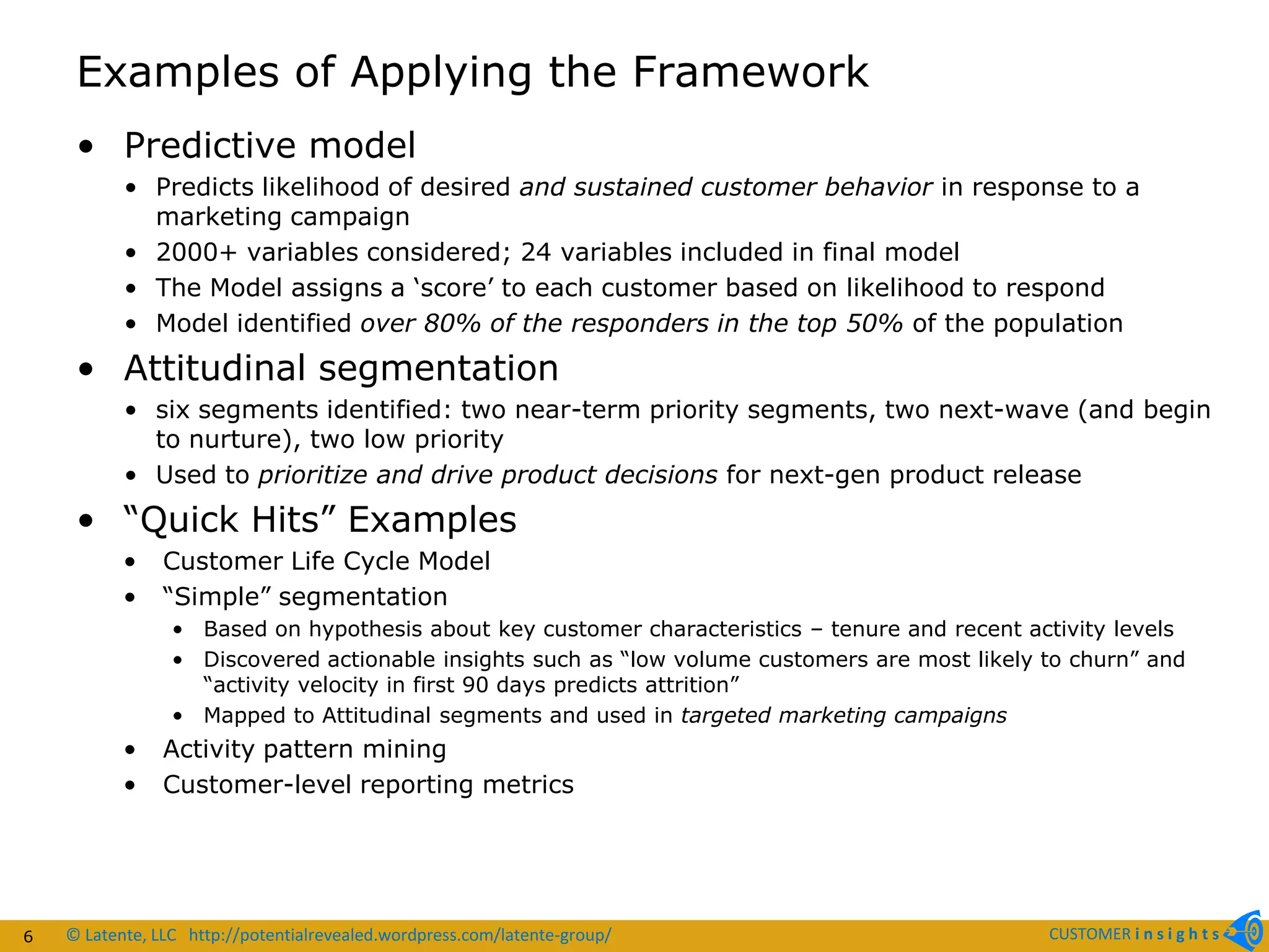 Developing a Customer Insights Strategy