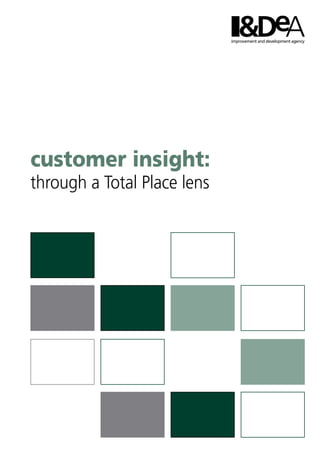 customer insight:

through a Total Place lens

 