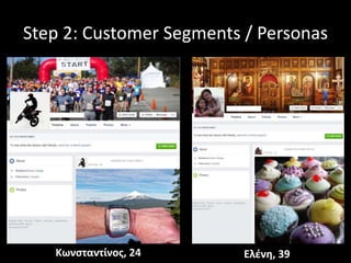 Step 2: Customer Segments / Personas
Κωνσταντίνος, 24 Ελένη, 39
 