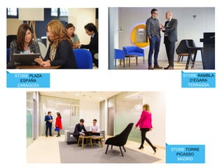 STORE TORRE
PICASSO
MADRID
STORE RAMBLA
D’ÈGARA
TERRASSA
STORE PLAZA
ESPAÑA
ZARAGOZA
 