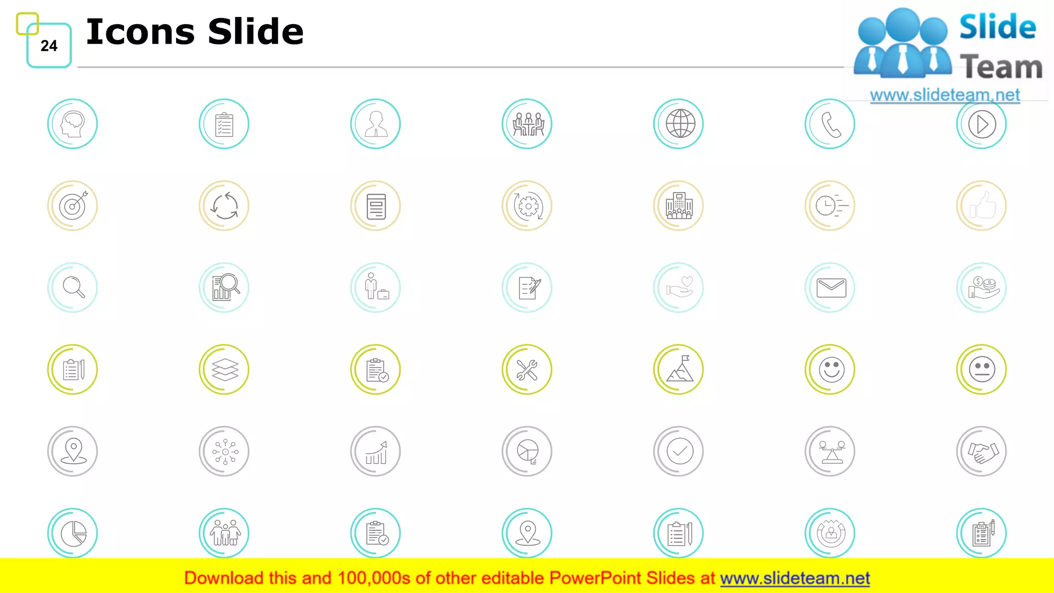 24 Icons Slide
 