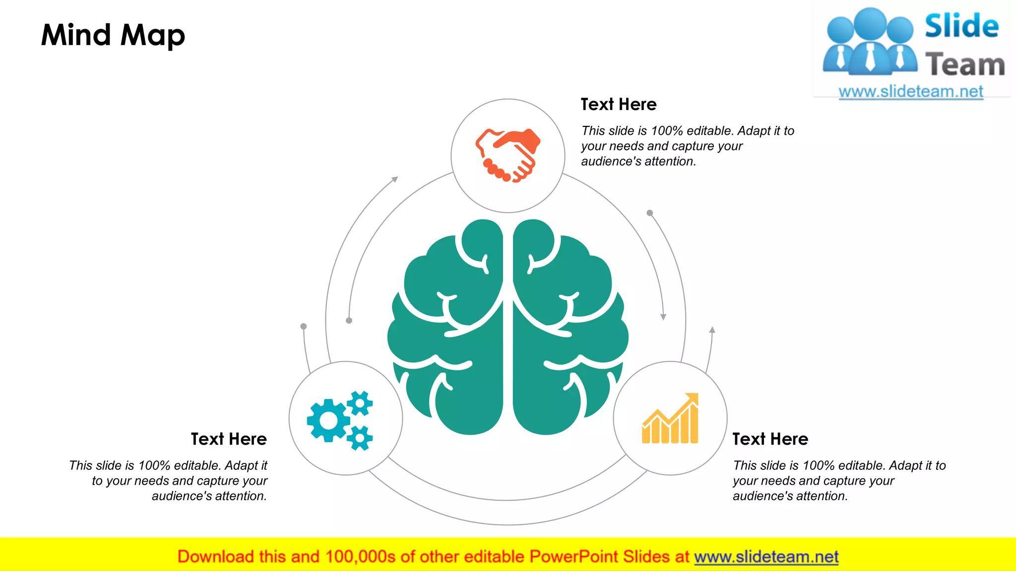 Mind Map
32
Text Here
This slide is 100% editable. Adapt it to
your needs and capture your
audience's attention.
Text Here
This slide is 100% editable. Adapt it to
your needs and capture your
audience's attention.
Text Here
This slide is 100% editable. Adapt it
to your needs and capture your
audience's attention.
 