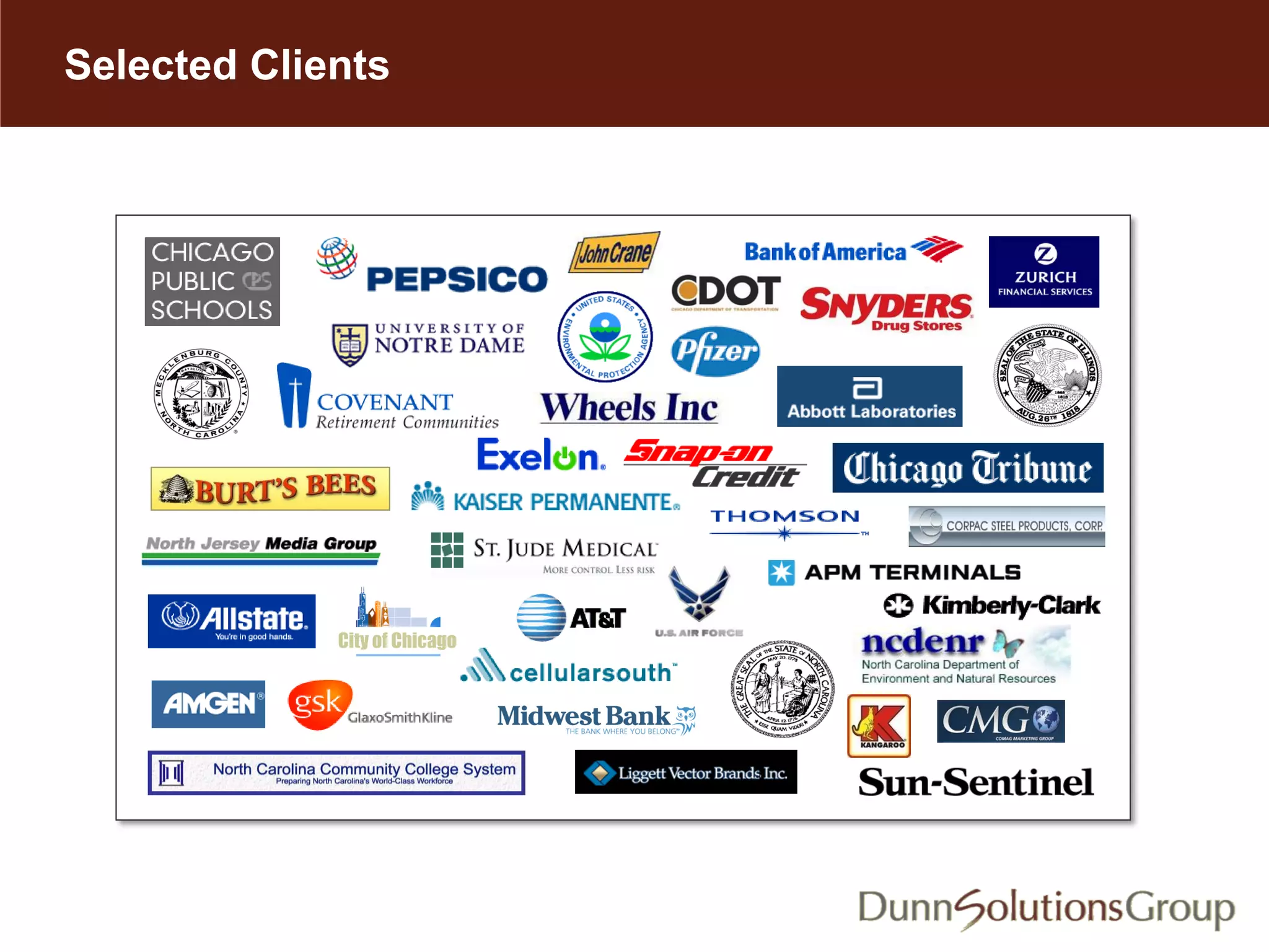 Selected Clients
City of Chicago
 