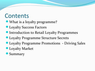 Customer loyalty programme Reliance Retail Limited | PPT