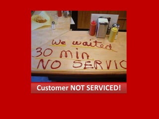Customer NOT SERVICED! 