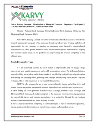 Customer perception towards mutual funds