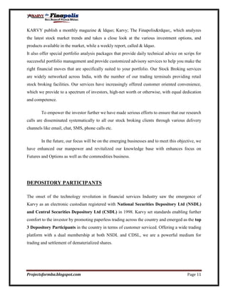 Customer perception towards mutual funds