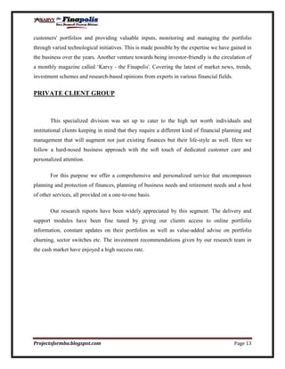 Customer perception towards mutual funds