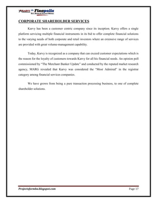 Customer perception towards mutual funds