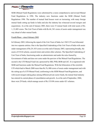 Customer perception towards mutual funds