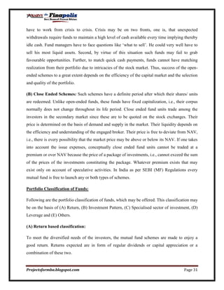 Customer perception towards mutual funds