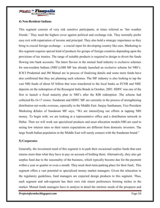 Customer perception towards mutual funds