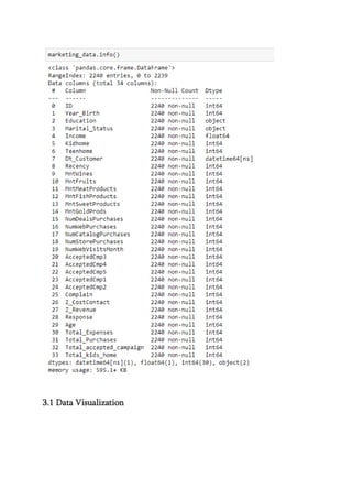 3.1 Data Visualization
 