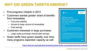 Customer Perspective on Green Tariffs | PDF
