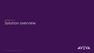 Solution overview
© 2023 AVEVA Group plc and its subsidiaries. All rights reserved.
 