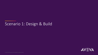 Scenario 1: Design & Build
© 2020 AVEVA Group plc and its subsidiaries. All rights reserved.
 