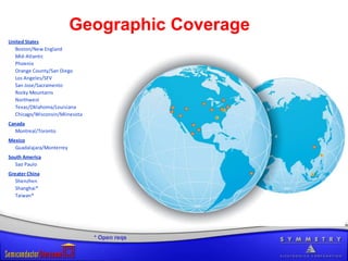 Geographic Coverage* Open reqs