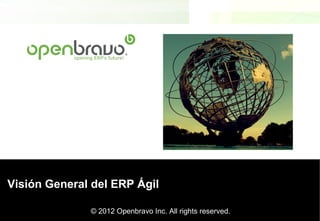 Visión General del ERP Ágil

              © 2012 Openbravo Inc. All rightsPage 1
                                               reserved.
 