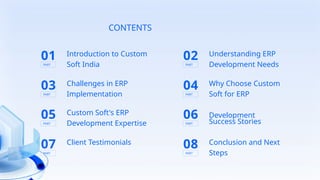 Custom ERP Software Development Solutions by Custom Soft India | PPTX