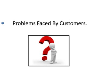 Problems Faced By Customers.
 