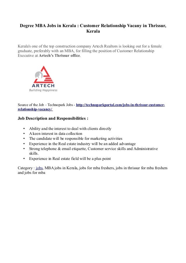 jobs with an mba degree