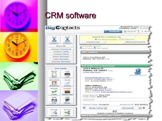 CRM software
 
