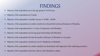 FINDINGS
 Majority of the respondents are in the age group of 16-40 years.
 Majority of the respondents are Female.
 Ma...