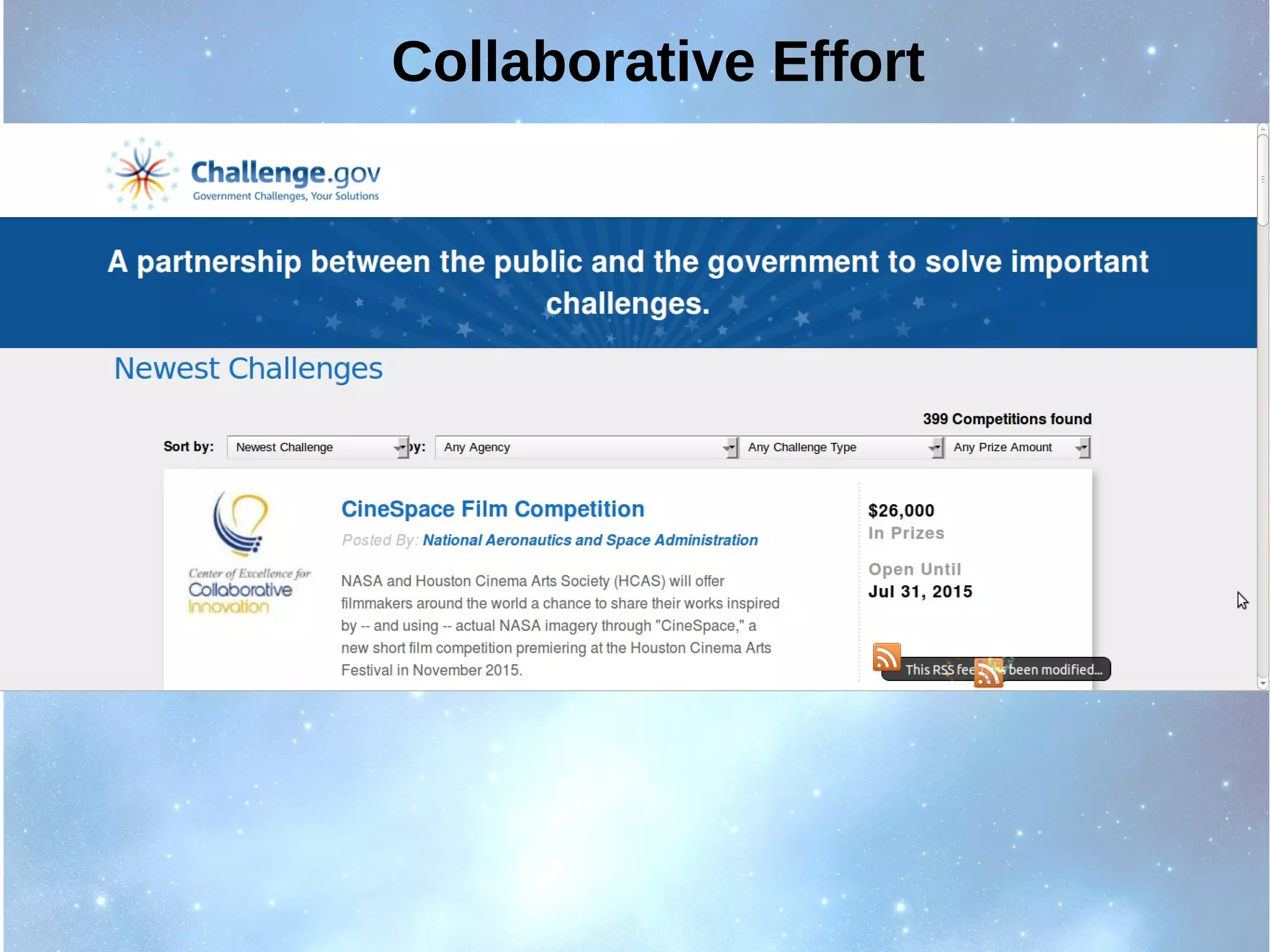 Collaborative Effort
 