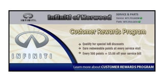 Customer Rewards Program – Infiniti of Norwood MA
