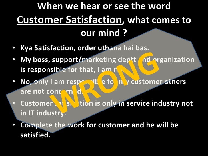 customer satisfaction another term for customer service