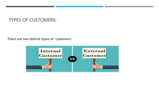 TYPES OF CUSTOMERS:
There are two distinct types of customers:
 