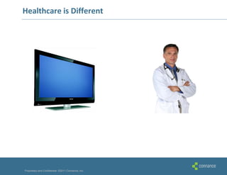 Healthcare is Different




Proprietary and Confidential ©2011 Connance, Inc.
 