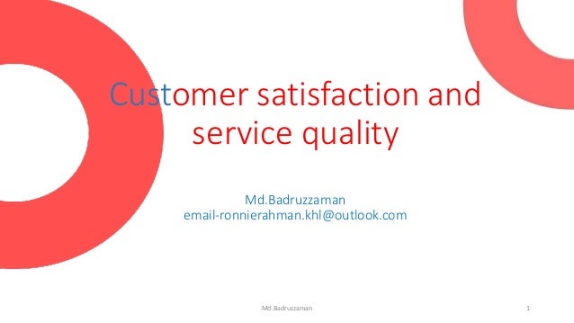 Essay on quality and customer satisfaction