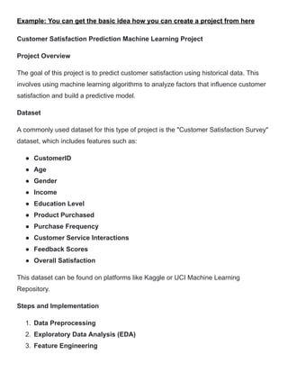 Customer Satisfaction Prediction Using Machine Learning | PDF