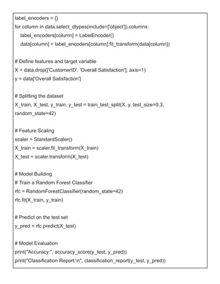 Customer Satisfaction Prediction Using Machine Learning | PDF