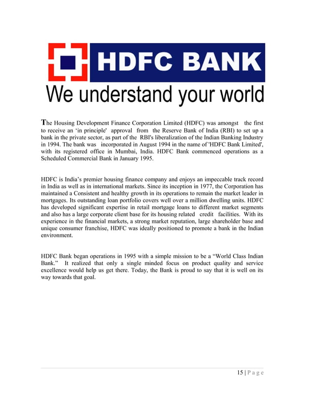 review of literature on customer satisfaction in hdfc bank