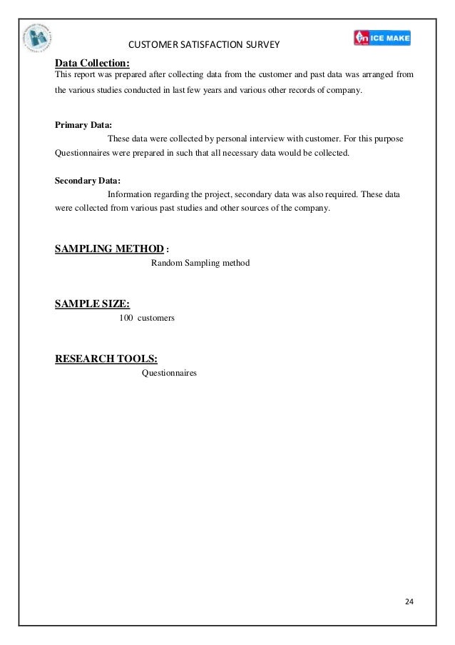 customer satisfaction survey of ice make ref customer satisfaction survey email template