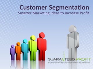 Customer Segmentation Smarter Marketing Ideas to Increase Profit 