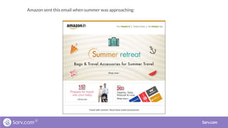 Sarv.com
Amazon sent this email when summer was approaching:
 