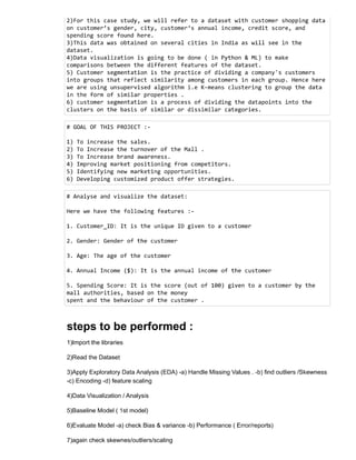 Customer segmentation Of Mall - k means clustering.pdf