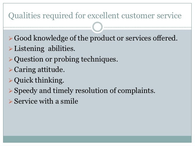 quality of good customer service