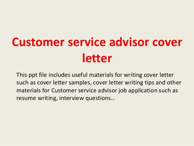 Tips for cover letter customer service