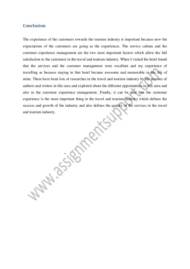 Hotel and tourism management essay